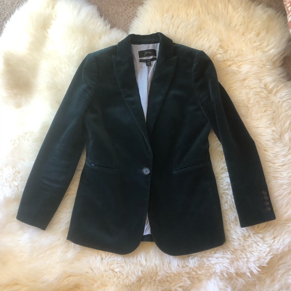 (Sold) Nwot J crew parke blazer velvet 00p - Picture 3 of 6